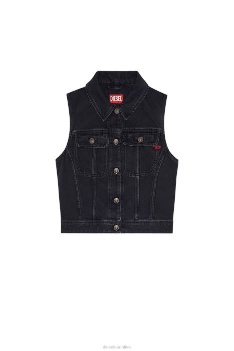 Diesel Women de-slimmy-sm FLL0777 Apparel Black/Dark grey