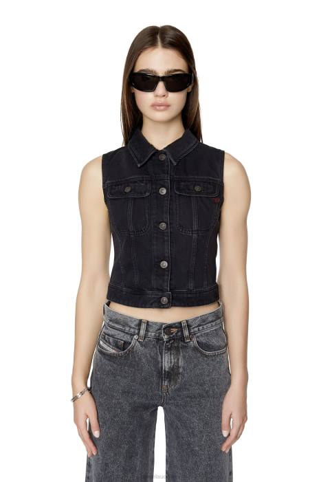 Diesel Women de-slimmy-sm FLL0777 Apparel Black/Dark grey