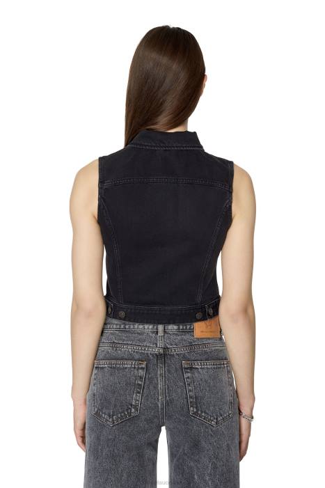 Diesel Women de-slimmy-sm FLL0777 Apparel Black/Dark grey