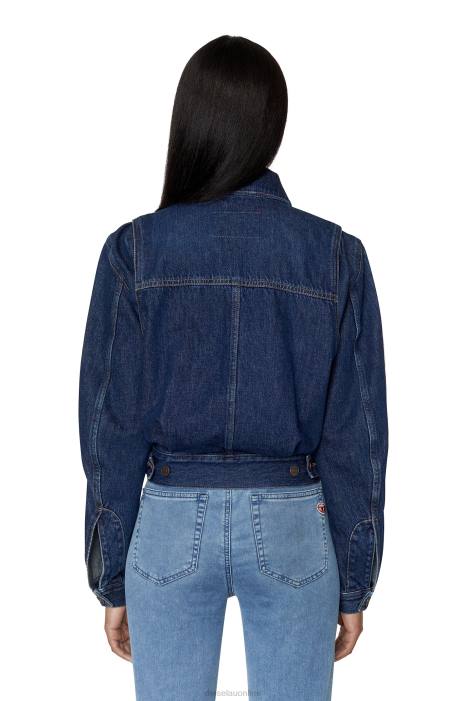 Diesel Women de-tracy bomber jacket FLL0771 Apparel Dark Blue