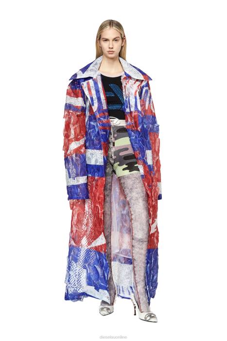 Diesel Women g-caris FLL0748 Apparel Red/Blue