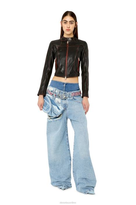 Diesel Women l-fox-a FLL0767 Apparel Black