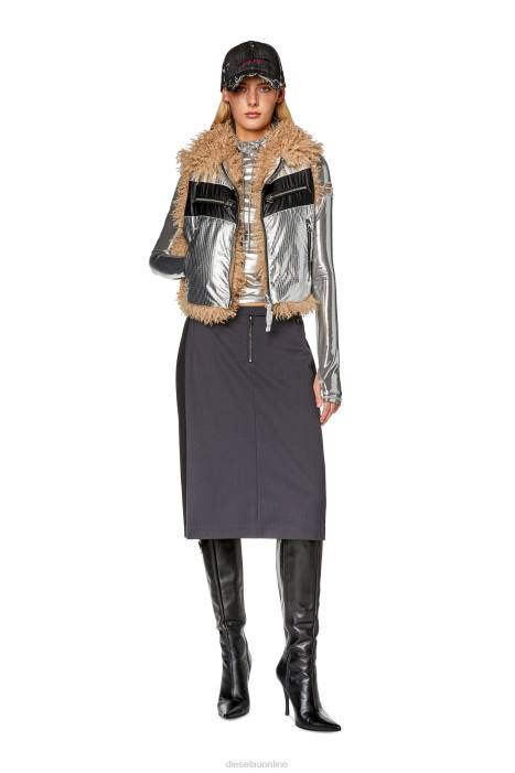 Diesel Women w-efia FLL0754 Apparel Silver