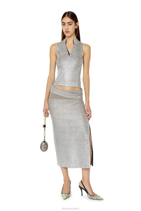 Diesel Women m-addalena FLL0863 Apparel Light Grey