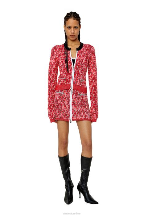 Diesel Women m-allorca FLL0877 Apparel Red/Grey