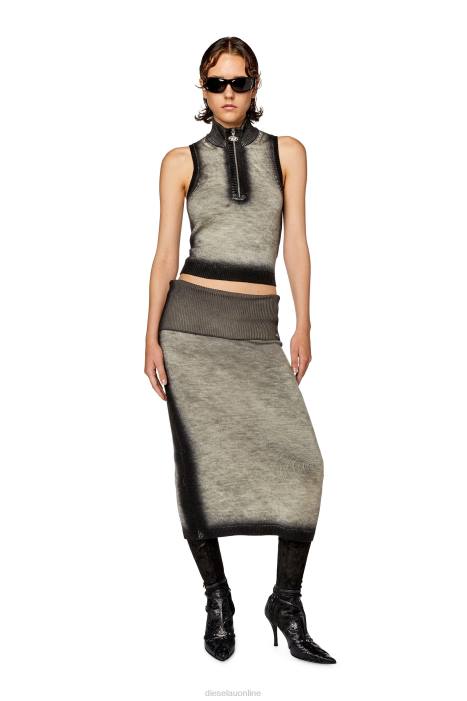 Diesel Women m-ionio FLL0868 Apparel Grey