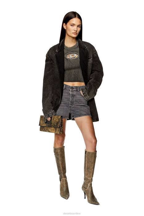 Diesel Women d-ger FLL0976 Apparel Black/Dark grey