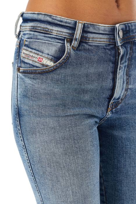 Diesel Women de-ginny cycling pants FLL0984 Apparel Medium blue