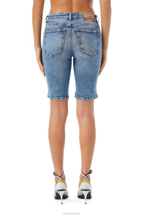 Diesel Women de-ginny cycling pants FLL0984 Apparel Medium blue