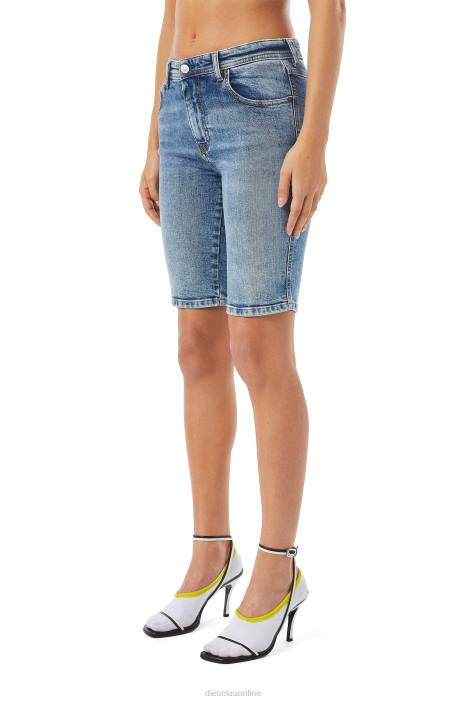 Diesel Women de-ginny cycling pants FLL0984 Apparel Medium blue