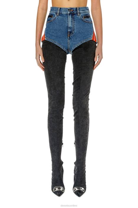 Diesel Women de-lunar-s FLL01002 Apparel Medium blue