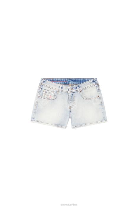 Diesel Women de-lyla-short FLL0988 Apparel Light Blue