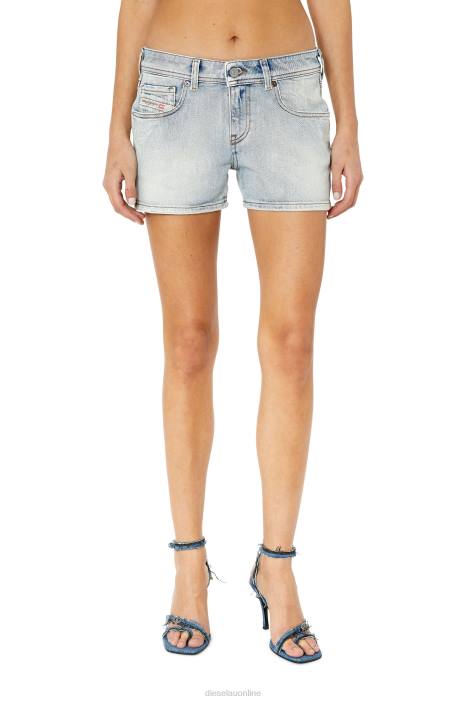 Diesel Women de-lyla-short FLL0988 Apparel Light Blue