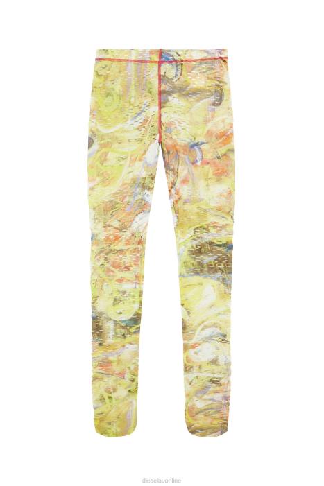 Diesel Women p-koll-g1 FLL01008 Apparel White/Yellow