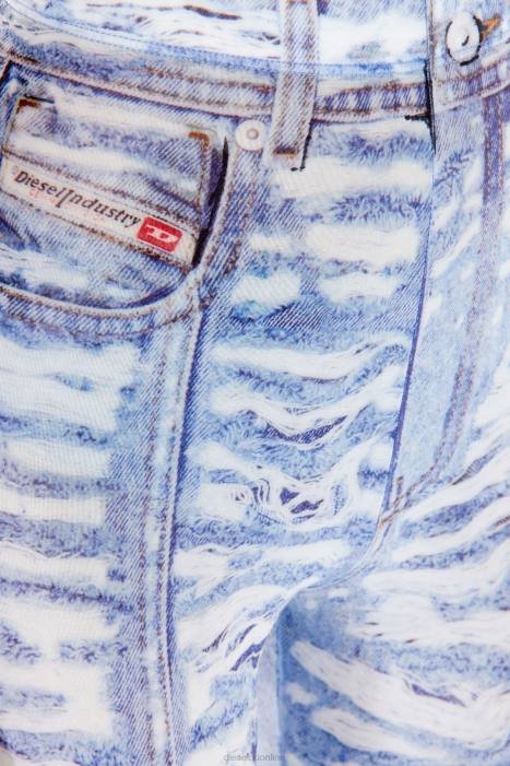 Diesel Women p-koll-h3 FLL01006 Apparel Light Blue