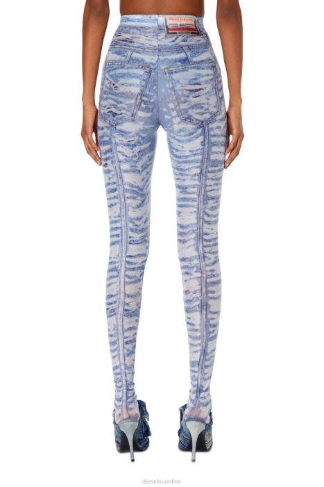 Diesel Women p-koll-h3 FLL01006 Apparel Light Blue