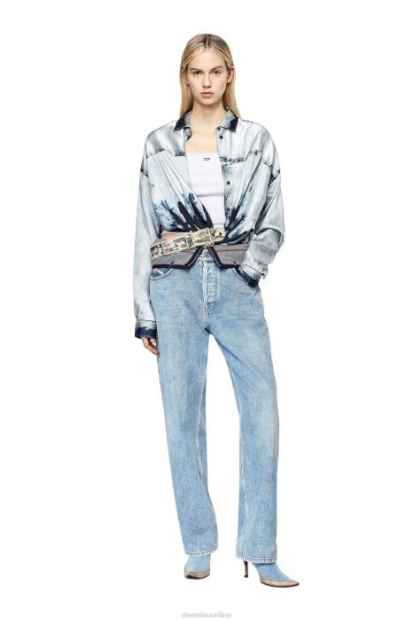 Diesel Women c-suki FLL0962 Apparel Light Blue