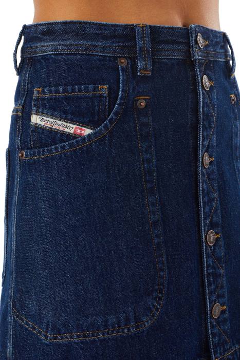Diesel Women de-albus a-line skirt FLL01037 Apparel Dark Blue