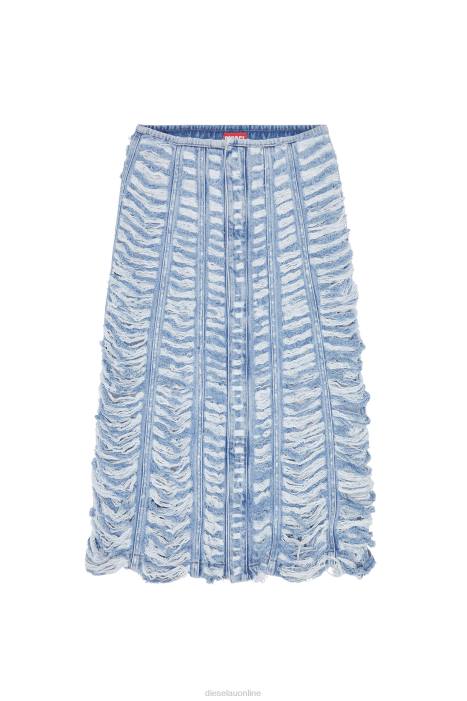 Diesel Women de-ghil-fsc FLL01042 Apparel Light Blue