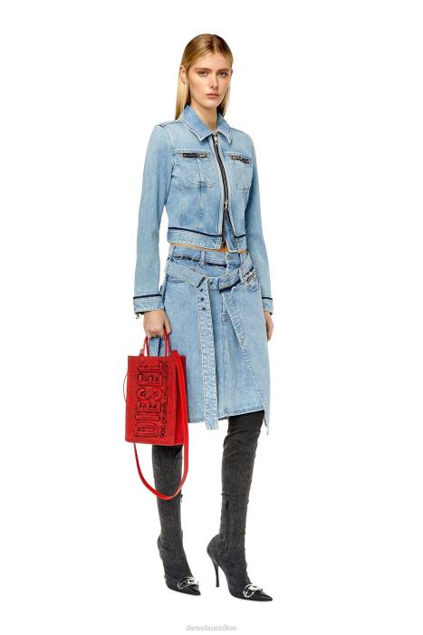 Diesel Women de-pendence-mid FLL01026 Apparel Light Blue