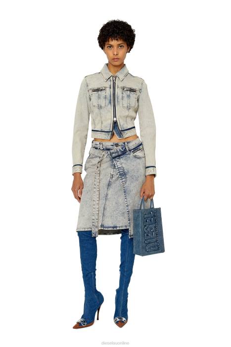 Diesel Women de-pendence-mid FLL01038 Apparel Light Blue