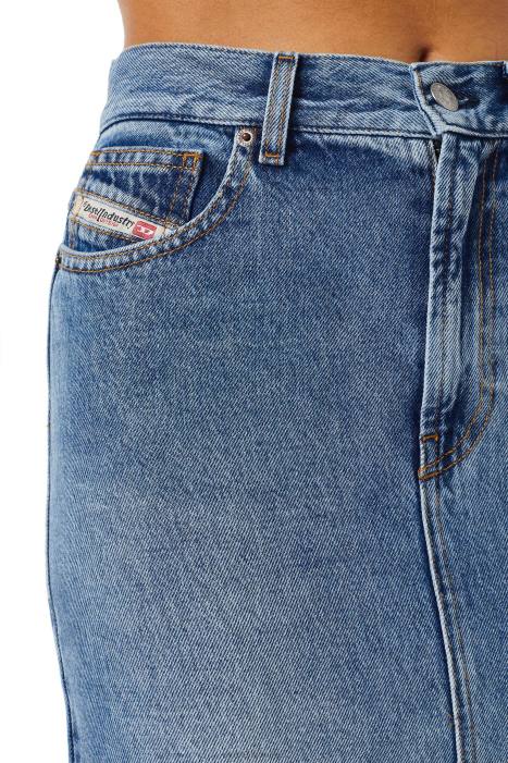 Diesel Women de-ronny pencil skirt FLL01015 Apparel Medium blue