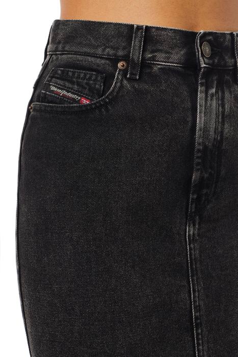 Diesel Women de-ronny pencil skirt FLL01031 Apparel Black/Dark grey