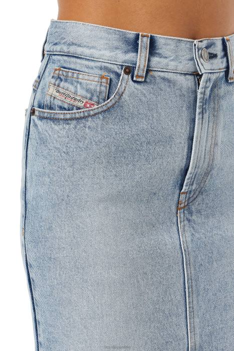 Diesel Women de-ronny pencil skirt FLL01032 Apparel Light Blue