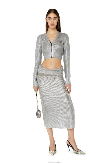 Diesel Women m-adhuette FLL01029 Apparel Light Grey