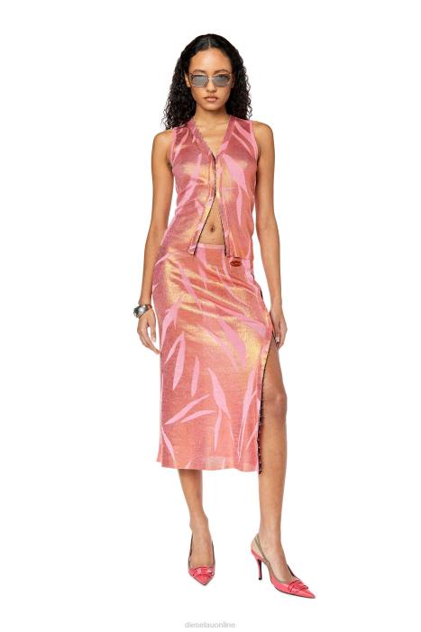 Diesel Women m-arciana FLL01035 Apparel Pink/Orange