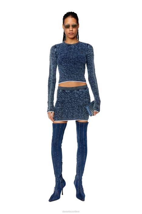 Diesel Women m-dia FLL01021 Apparel Blue