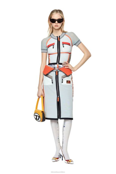 Diesel Women o-rallier FLL01012 Apparel Orange/White