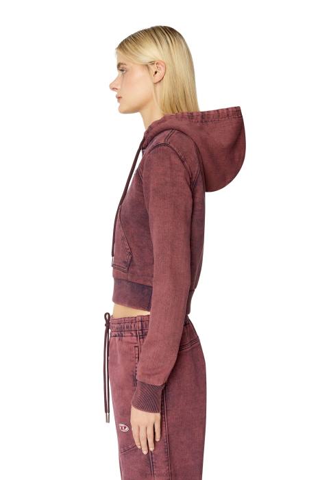Diesel Women d-angy track denim hoodie FLL0902 Apparel Red