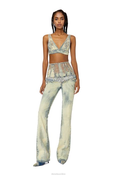 Diesel Women de-janys-fsc FLL0957 Apparel Light Blue