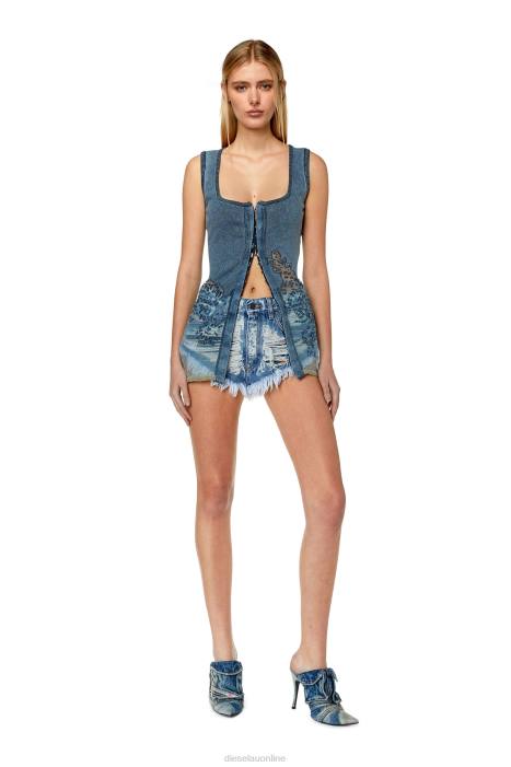 Diesel Women m-andia FLL0885 Apparel Blue