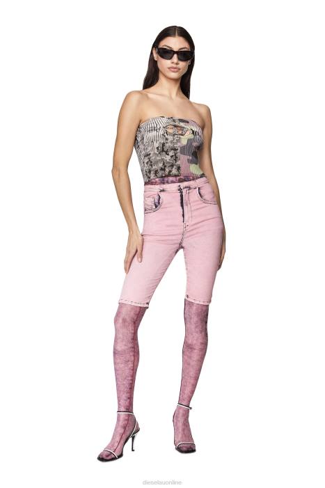 Diesel Women m-lakewood FLL0914 Apparel Green/Grey