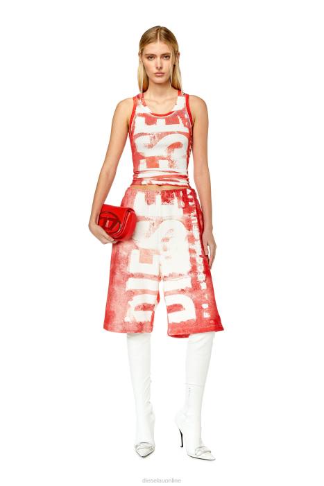 Diesel Women t-anky-g1 FLL0932 Apparel Red