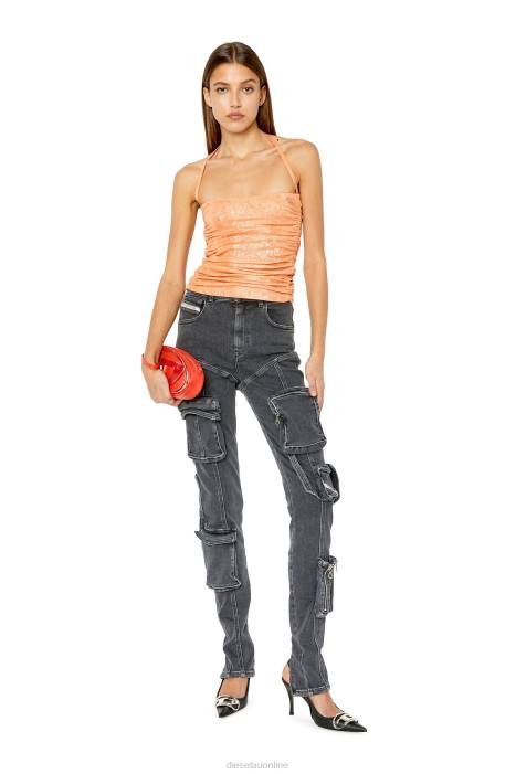 Diesel Women t-dru FLL0952 Apparel Orange