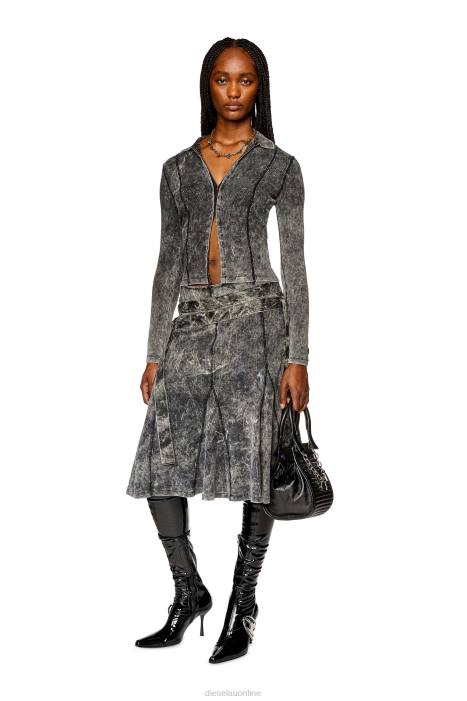 Diesel Women t-mercury FLL0928 Apparel Black