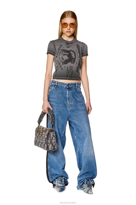 Diesel Women t-skinzy-l1 FLL0924 Apparel Grey